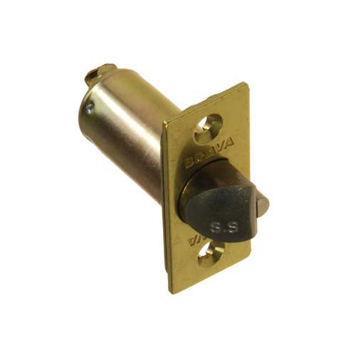 Brava Metro Latch Cylindrical 70mm Backset Polished Brass BRL70PB