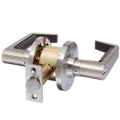 Brava Metro Glass Door Lever Set EL6011SC70 Fire Rated 70mm Satin Chrome