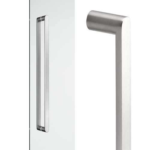 Madinoz Straight Round Pull Handle 325mm Concealed Fix Satin Stainless Steel