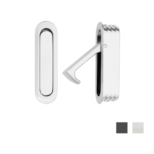 Madinoz EP12 Oval Flush Edge Pull Handle - Available in Various Finishes