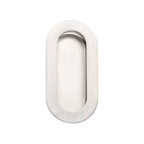 Madinoz FP102 Oval Flush Pulls Satin Stainless Steel 102mm