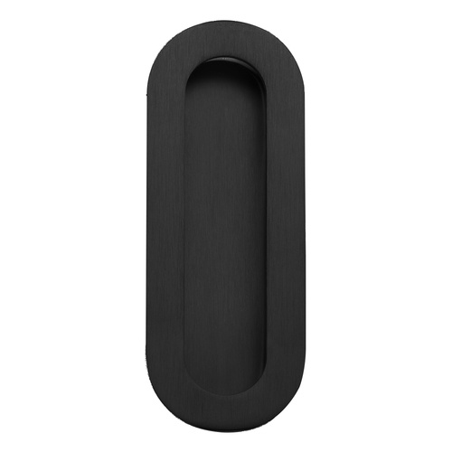 Madinoz FP150OVBLK Oval Flush Pull Stainless Steel 150x54mm Black 