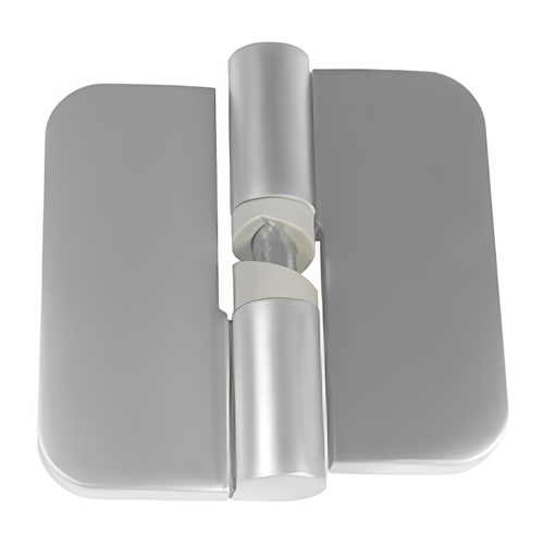 Metlam Gravity Hinge Hold Close Left Hand Concealed Bolt Through Satin Chrome 106C_LHHCBF_SCP