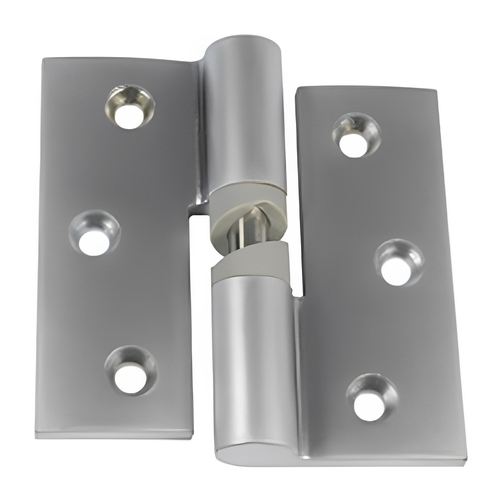 Metlam Gravity Hinge Hold Close Left Hand Visible Screw Fix Satin Chrome 106_LHHC_SCP