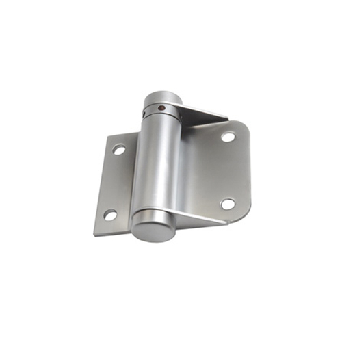 Metlam Spring Hinge Screw Fix Hold Closed Satin Chrome Plate 109_HC_SCP-SF