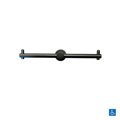 Metlam Double Toilet Roll Holder Designer Matt Black Finish 700_2TRH_DESIGNER