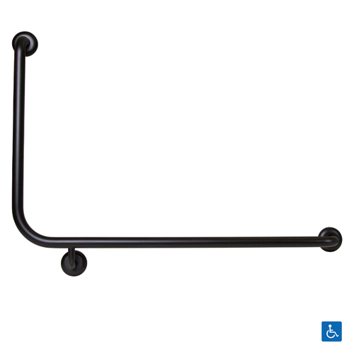 Metlam Side Wall Grab Rail Right Hand 90degree Matt Black MLR104X_DESIGNER