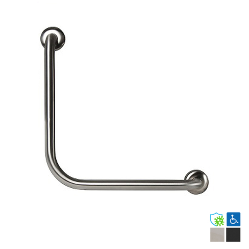 Metlam 90 Degrees Ambulant Grab Rail - Available in Matt Black and Satin Stainless Steel