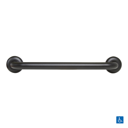 Metlam Straight Grab Rail 900x32mm Designer Black MLR333_DESIGNER