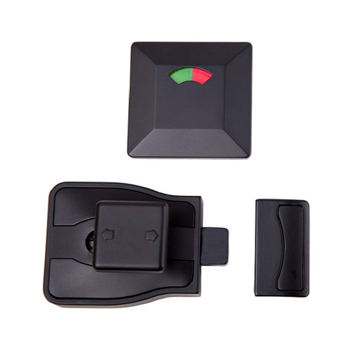 Metlam Moda Lock and Indicator Set Concealed Screw Fix Matt Black MODA_LOCK_DESIGNER