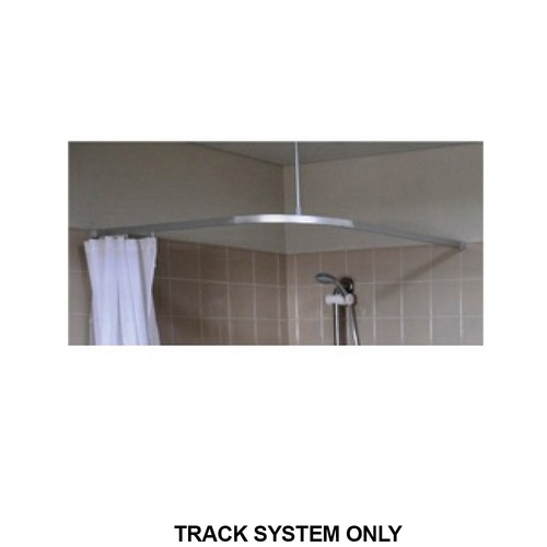 Metlam L Bend Shower Curtain Track System - Available in Various Sizes