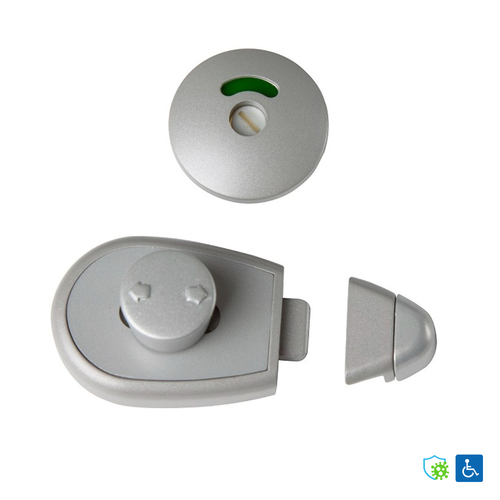 Metlam Xcel Slide Lock and Indicator Set Concealed with Screw Fixings Antimicrobial