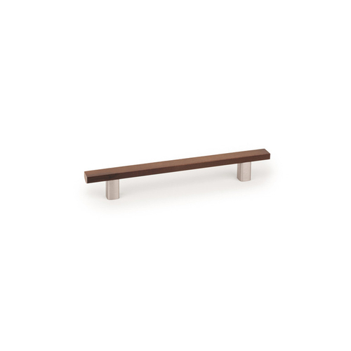 Momo Ara Timber D Handle 160mm Walnut with Stainless Steel Posts A0239.160.WNSS