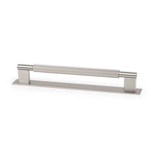 Momo Arpa D Handle and Backplate 192mm Dull Brushed Nickel A0588.192.DBR