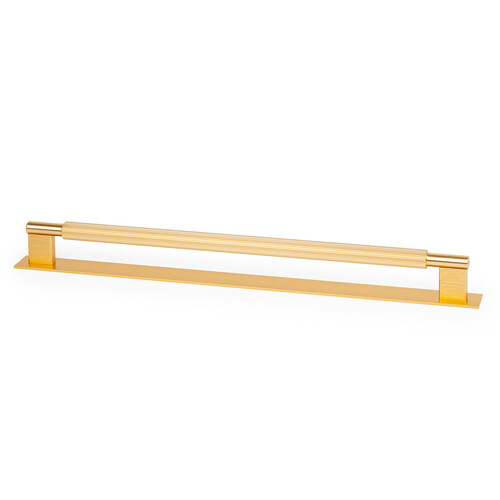 Momo Arpa D Handle and Backplate 320mm Brushed Dark Brass A0588.320.BDB