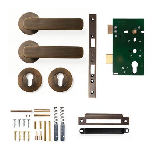Momo Aspen Solid Brass Lever Entrance Set Bronze ASPL.ENTR.BNZ