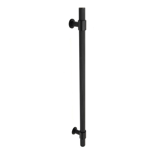 Momo Belgravia Knurled Entrance Door Pull Handle Matt Black BLGEP.MBL