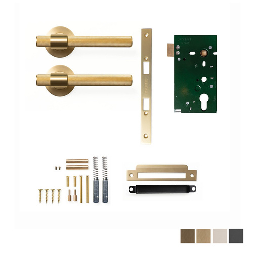Momo Belgravia Door Handle Lever Solid Brass Mortice Passage Set - Available in Various Finishes