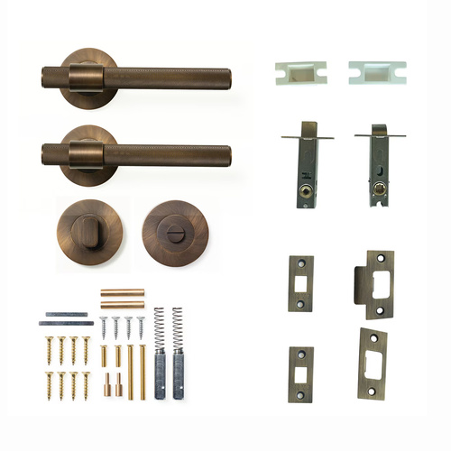 Momo Belgravia Door Handle Lever Tubular Latch Privacy Set Bronze BLGL.TPRI.BNZ