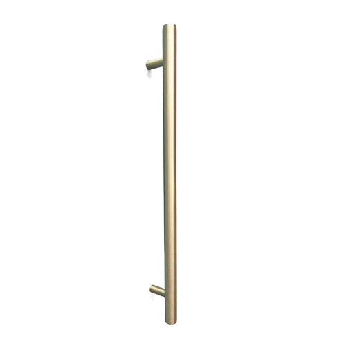 Momo Bellevue Plain Entrance Door Pull Handle Brushed Satin Brass BVEPPL.BSB
