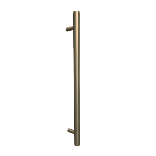 Momo Bellevue Plain Entrance Door Pull Handle Dark Brushed Brass BVEPPL.DBB