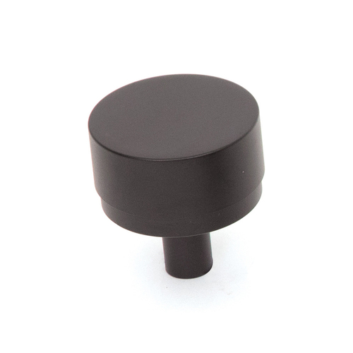 Momo Bellevue 35mm Solid Brass Plain Knob Matt Black BVKPL035.MBL