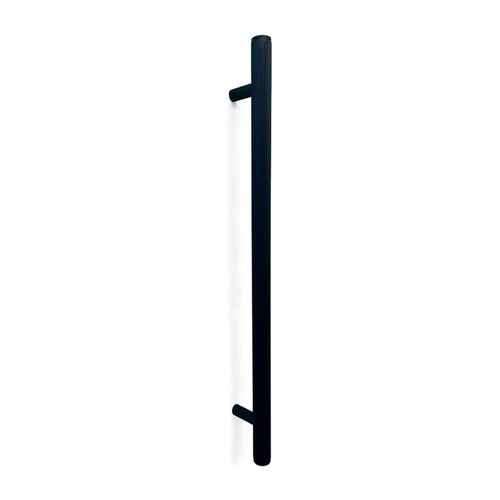 Momo Bellevue Lined Door Pull With Back to Back Fixing 416mm Matt Black BVLDAP.416BB.MBL