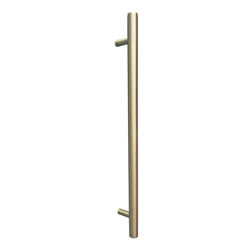 Momo Bellevue Plain Door Pull Handle Back To Back Fixing Brushed Satin Brass BVPLAP.416BB.BSB