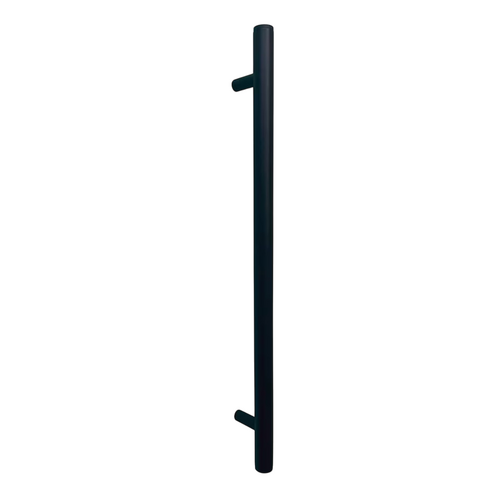 Momo Bellevue Plain Door Pull Handle Back To Back Fixing Matt Black BVPLAP.416BB.MBL