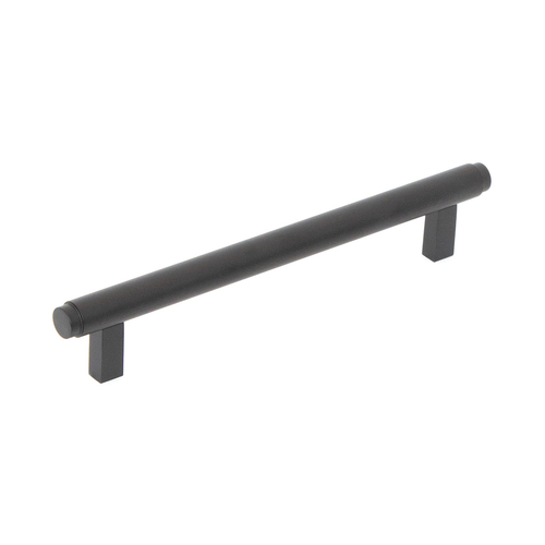 Momo Bellevue Plain Bar Pull Handle 160mm CTC Matt Black BVPPL160.MBL