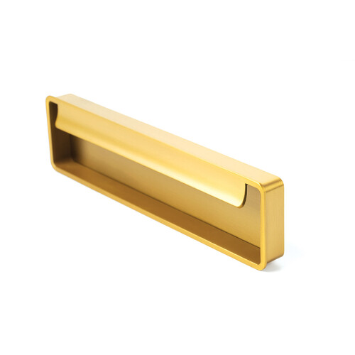 Momo Fold Flush Pull Handle 128mm Brushed Gold F0542.128.BRG