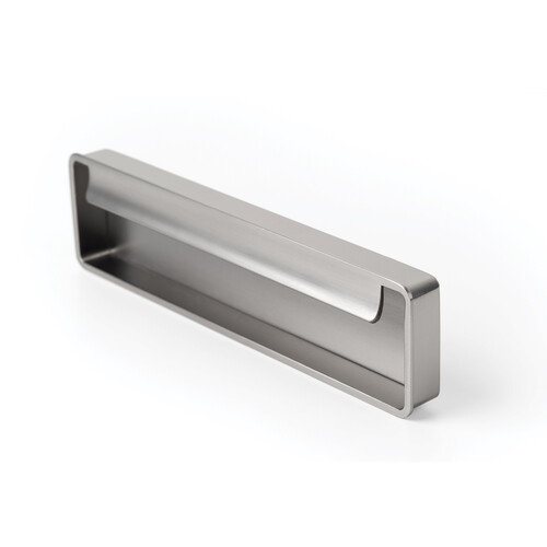 Momo Fold Flush Pull Handle 128mm Brushed Nickel F0542.128.BRN