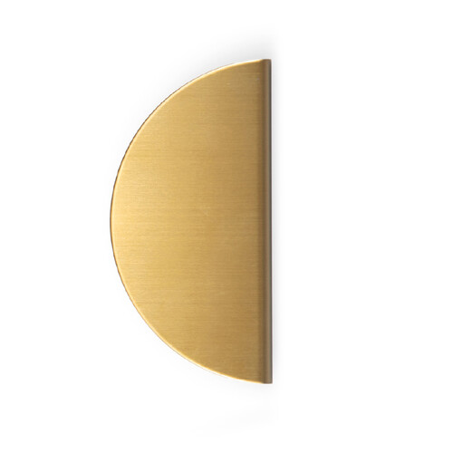 Momo Sola Half Round Lip Pull O/A 160mm Brushed Brass FHR160.BB