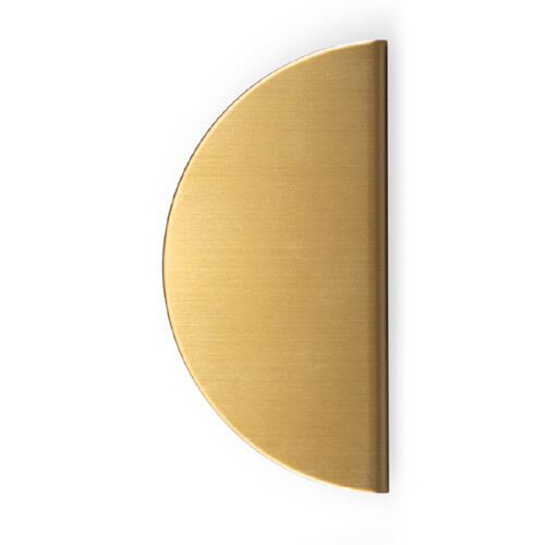 Momo Sola Half Round Lip Pull O/A 240mm Brushed Brass FHR240.BB