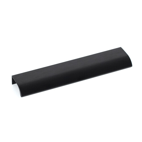 Momo Ona Lip Pull Handle 200mm Brushed Black ON0372.128.BBL