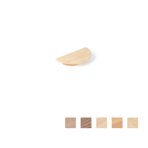 Momo Daintree Half Round Timber Handle - Available in Various Finishes and Sizes