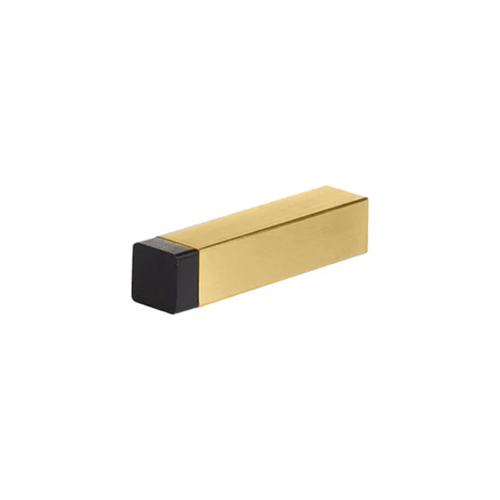 N2lok Modern Square Tube Door Stop Box Pack Satin Brass 2DS 709 SB BP