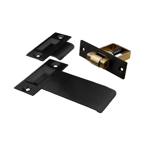N2lok Roller Mortise Bolt Kit Extended Striker Matt Black Box Pack 2RMK/MBBP