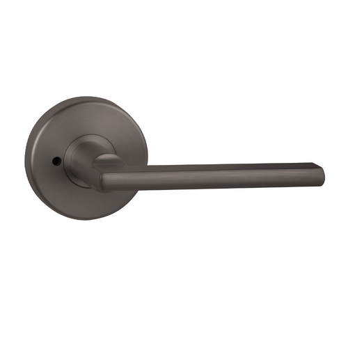 N2lok Decorus Door Lever Privacy Set on Round Rose Box Pack Gunmetal 555 DE GM BP