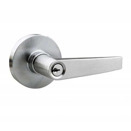N2lok Horizonte Door Lever Round Rose Entrance Satin Chrome 565R H SCP BP