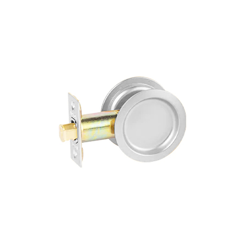 N2lok Sliding Door Cavity Lock Round Passage Set Box Pack Polished Chrome 64 RPDL PC BP
