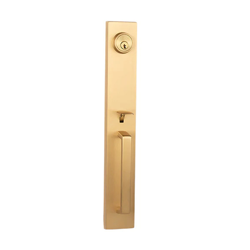 N2lok Montpellier Single Cylinder Door Entrance Set Box Pack Satin Brass 765MOSCSBBP