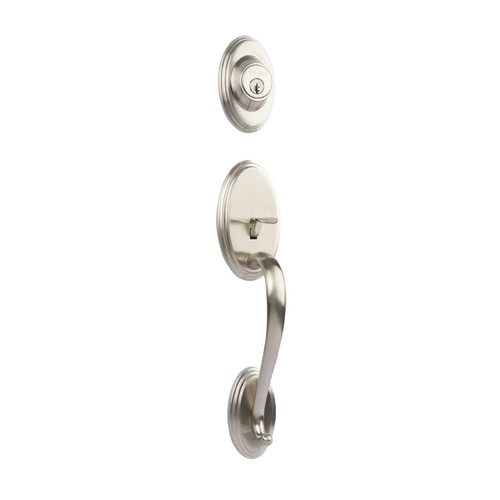 N2lok Somme Single Cylinder Door Entrance Set Box Pack Satin Nickel 765SOSCSNBP