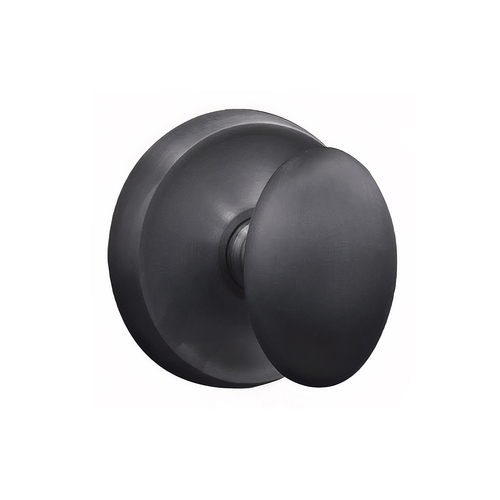 N2LOK Uovo Passage Round Door Knob Box Pack Matte Black A740 UO/PI MB BP