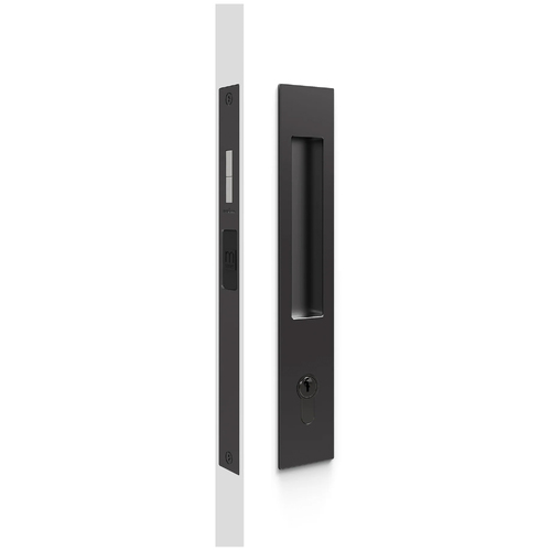 Mardeco M Series Flush Pull Euro Lock Set Black BL8104/SET