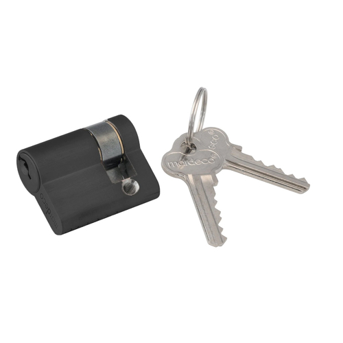 Mardeco 'M' Series C4 Euro Cylinder 3 Pin to the Center 39mm Matt black for BL8104/SET Euro Lock BL8500/39