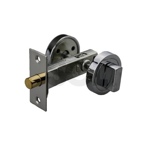Nidus Door Round Privacy Snib Turn with Privacy Bolt Chrome Plate BPRI-CP