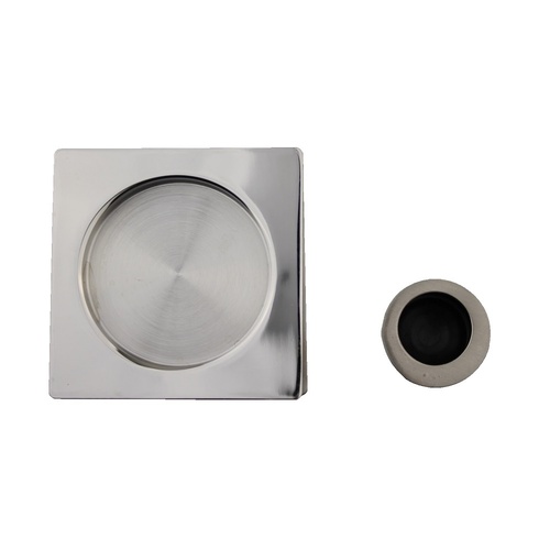 Nidus Cavity Sliding Door Passage Set SCD-PAS-SQ-PSS Square Polished Stainless Steel