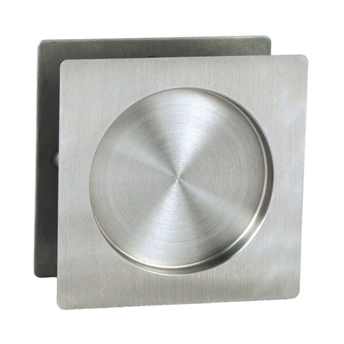 Nidus Square Sliding Cavity Finger Pull Passage Set Stainless Steel SCD-PAS-SQ-SS