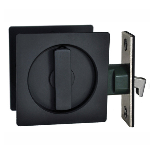Out of Stock: ETA Mid February - Nidus Cavity Sliding Door Privacy Set SCD-PRI-SQ-BL Square Black